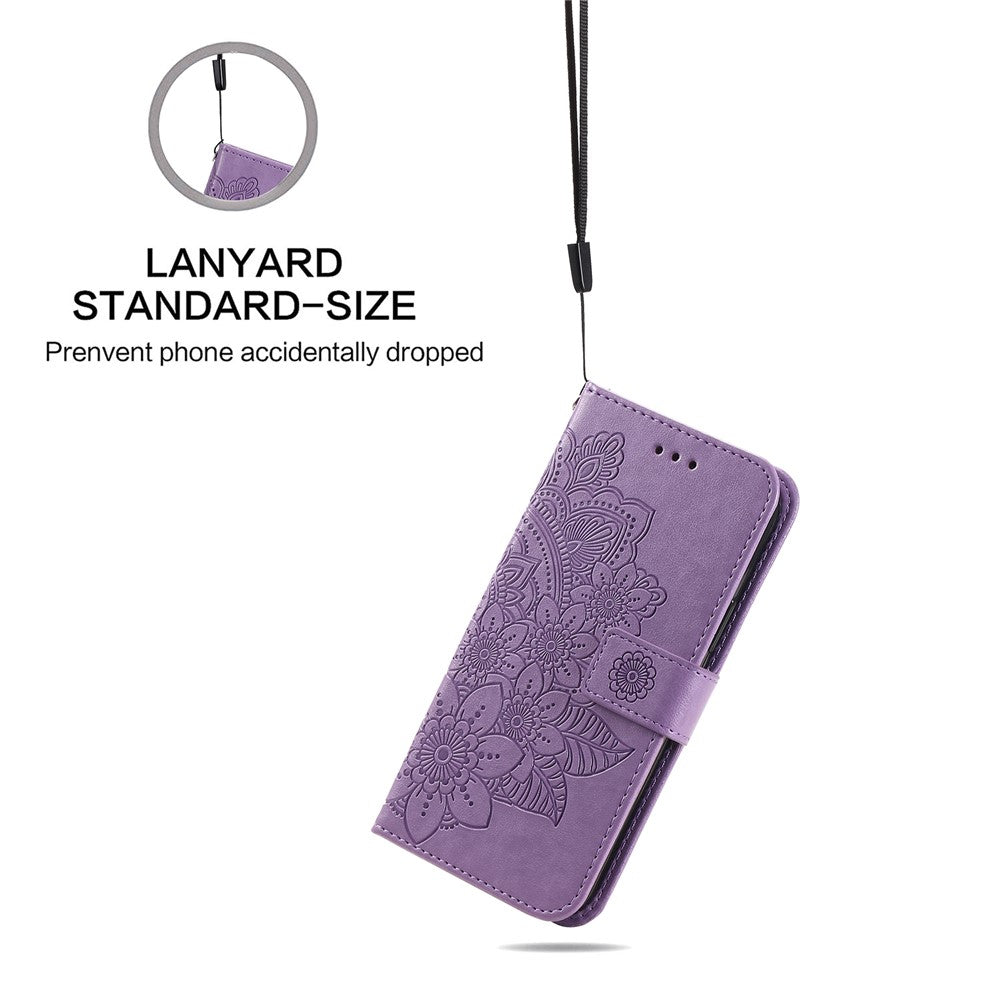 For Samsung Galaxy S25 Ultra Case Floral Pattern PU Leather Wallet Stand Phone Cover