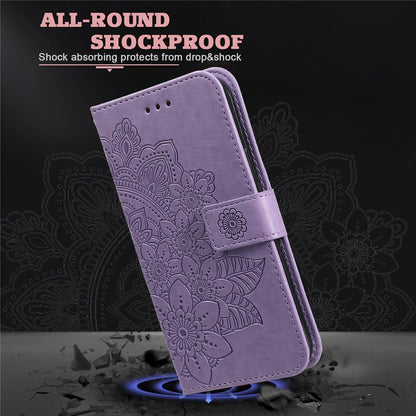 For Samsung Galaxy S25 Ultra Case Floral Pattern PU Leather Wallet Stand Phone Cover