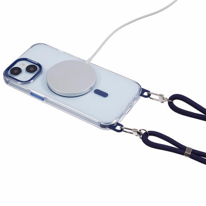For iPhone 14 Clear Case Compatible with MagSafe Shockproof PC+TPU Phone Cover with 150cm Long Lanyard