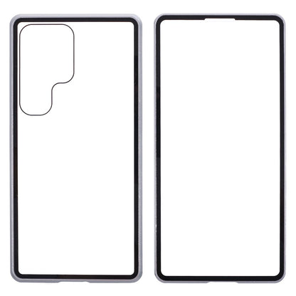 For Samsung Galaxy S25 Ultra Full Body Case Magnetic Tempered Glass Double-Sided Phone Case