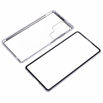 For Samsung Galaxy S25 Ultra Full Body Case Magnetic Tempered Glass Double-Sided Phone Case