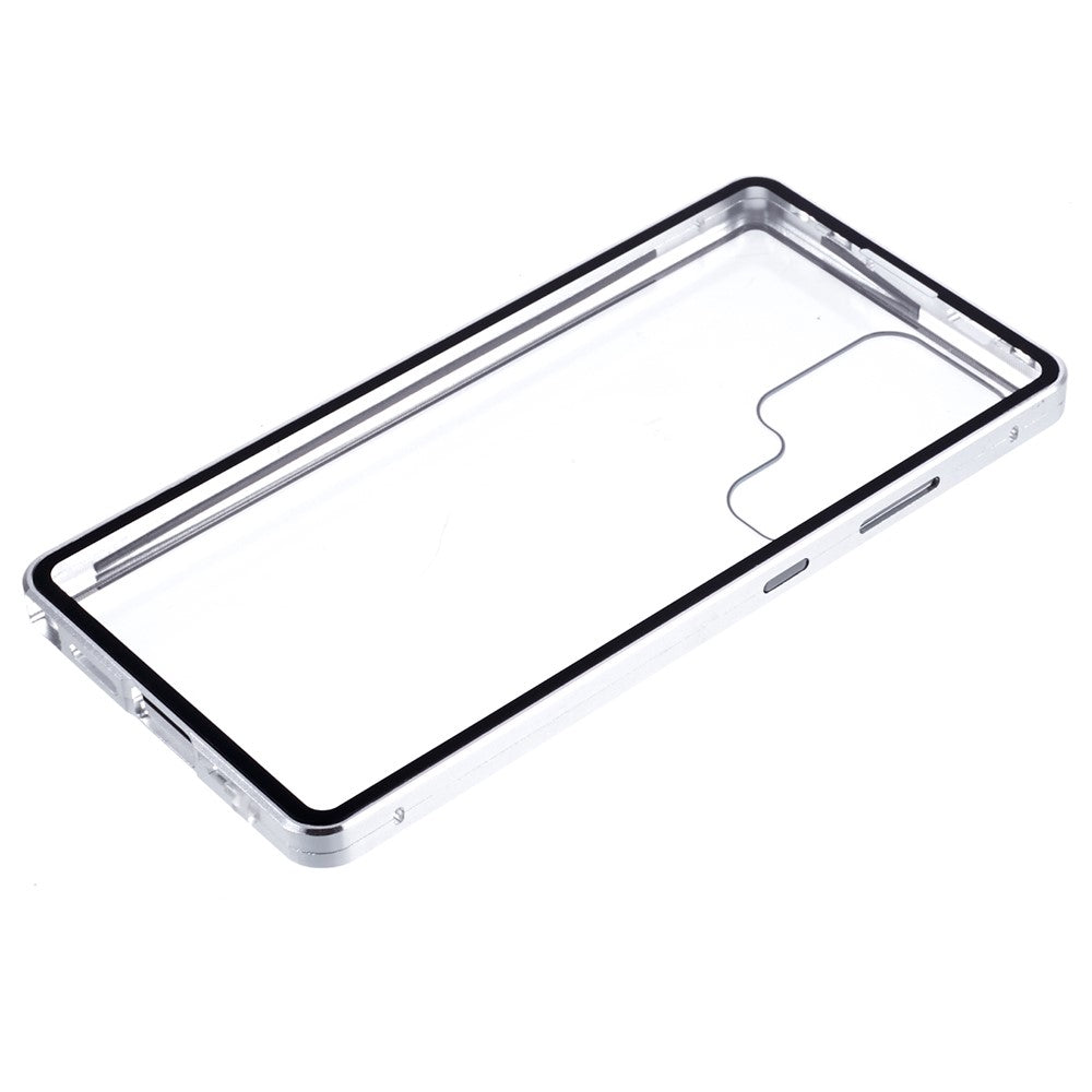 For Samsung Galaxy S25 Ultra Full Body Case Magnetic Tempered Glass Double-Sided Phone Case
