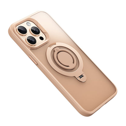 For iPhone 14 Pro Case Compatible with MagSafe Kickstand Matte PC+TPU Phone Cover with Silicone Ring