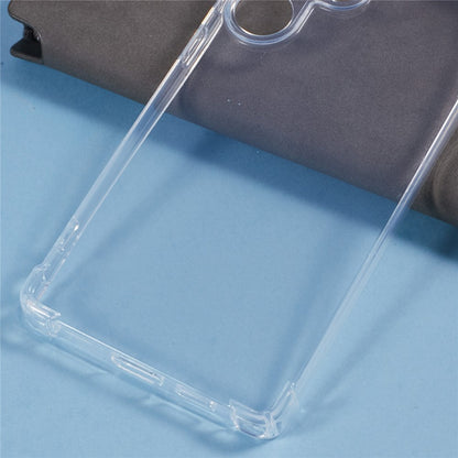 For Samsung Galaxy S25 Ultra Case Reinforced Corner TPU Clear Phone Cover with Lanyard