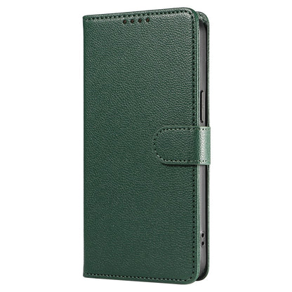 For iPhone 14 Pro Leather Case Litchi Texture RFID Blocking Wallet Stand Phone Cover