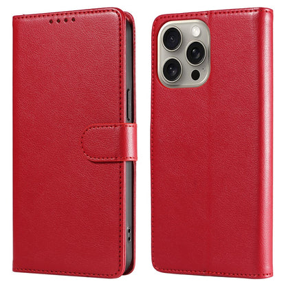 For iPhone 14 Pro Leather Case Litchi Texture RFID Blocking Wallet Stand Phone Cover