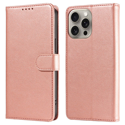 For iPhone 14 Pro Leather Case Litchi Texture RFID Blocking Wallet Stand Phone Cover