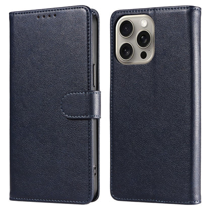 For iPhone 14 Pro Leather Case Litchi Texture RFID Blocking Wallet Stand Phone Cover