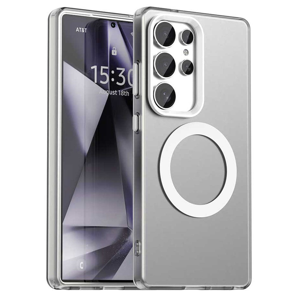 Candy Series For Samsung Galaxy S25 Ultra Magnetic Case PC+TPU+PET Anti-Drop Phone Cover