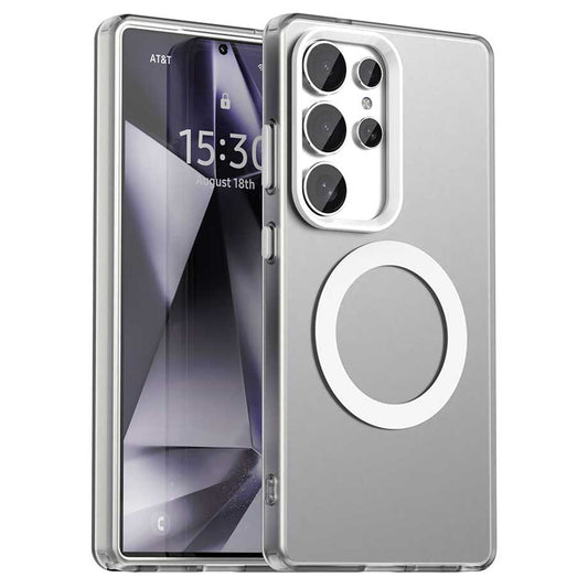 Candy Series For Samsung Galaxy S25 Ultra Magnetic Case PC+TPU+PET Anti-Drop Phone Cover