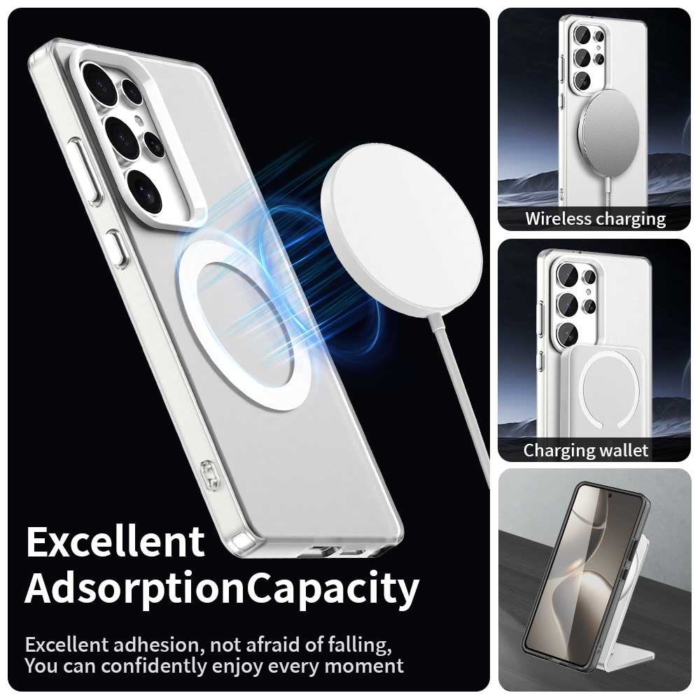 Candy Series For Samsung Galaxy S25 Ultra Magnetic Case PC+TPU+PET Anti-Drop Phone Cover