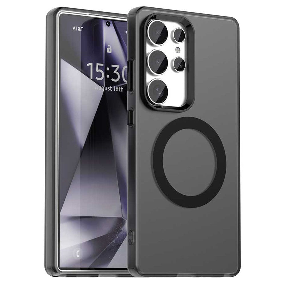 Candy Series For Samsung Galaxy S25 Ultra Magnetic Case PC+TPU+PET Anti-Drop Phone Cover