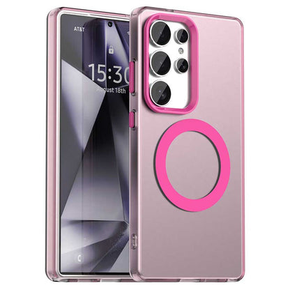 Candy Series For Samsung Galaxy S25 Ultra Magnetic Case PC+TPU+PET Anti-Drop Phone Cover