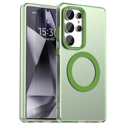 Candy Series For Samsung Galaxy S25 Ultra Magnetic Case PC+TPU+PET Anti-Drop Phone Cover
