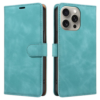 For iPhone 14 Pro Case RFID Blocking Wallet Stand Leather Flip Phone Cover with Slim Strap
