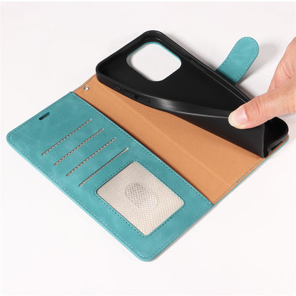 For iPhone 14 Pro Case RFID Blocking Wallet Stand Leather Flip Phone Cover with Slim Strap