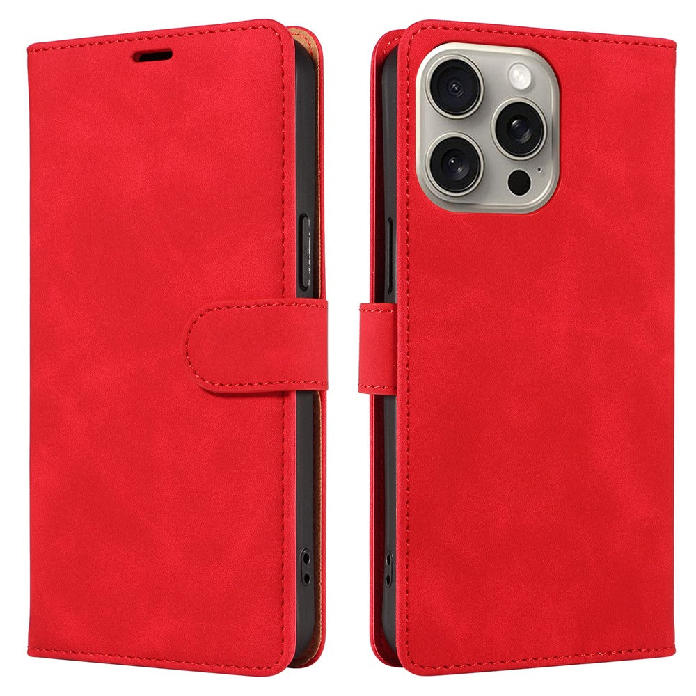 For iPhone 14 Pro Case RFID Blocking Wallet Stand Leather Flip Phone Cover with Slim Strap