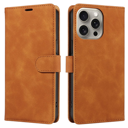 For iPhone 14 Pro Case RFID Blocking Wallet Stand Leather Flip Phone Cover with Slim Strap