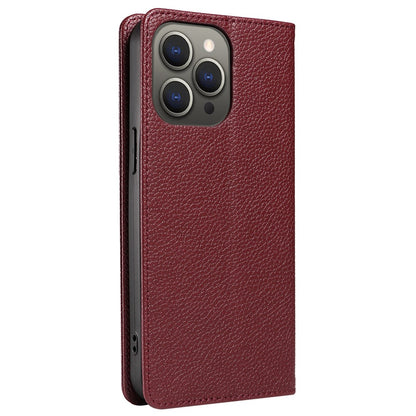 For iPhone 14 Pro Case RFID Blocking Strong Magnetic Leather Wallet Phone Cover