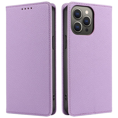 For iPhone 14 Pro Case RFID Blocking Strong Magnetic Leather Wallet Phone Cover
