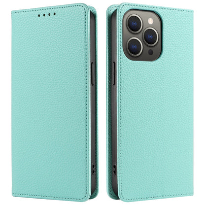 For iPhone 14 Pro Case RFID Blocking Strong Magnetic Leather Wallet Phone Cover