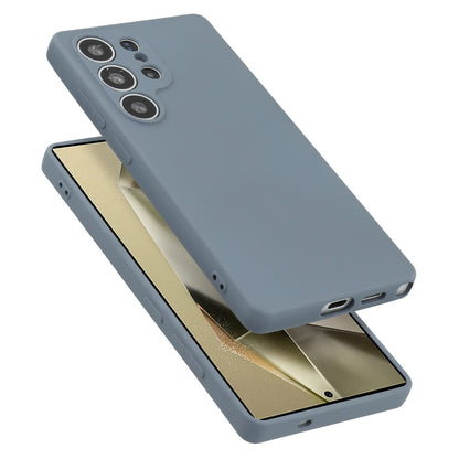 For Samsung Galaxy S25 Ultra Case TPU Back Soft Anti-Scratch Fiber Lining Phone Cover