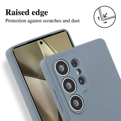For Samsung Galaxy S25 Ultra Case TPU Back Soft Anti-Scratch Fiber Lining Phone Cover