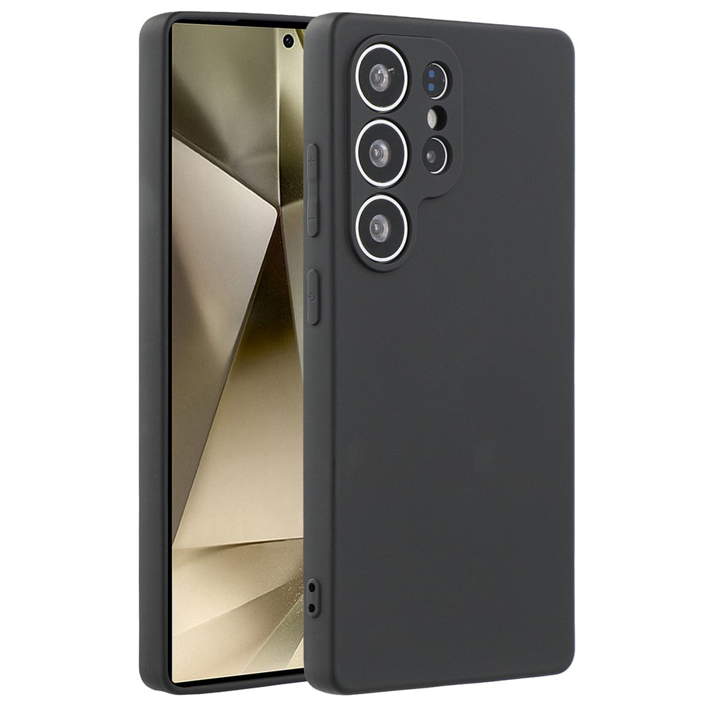 For Samsung Galaxy S25 Ultra Case TPU Back Soft Anti-Scratch Fiber Lining Phone Cover