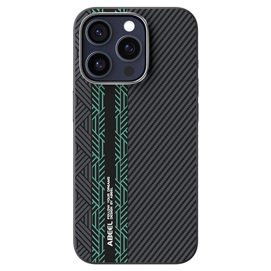 ABEEL For iPhone 14 Pro Case PC + TPU + Aluminum Alloy + PU Leather Slim Phone Back Cover Compatible with MagSafe