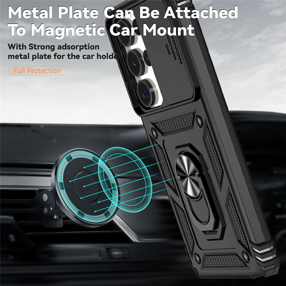For Samsung Galaxy S25 Ultra Case PC + TPU Phone Cover Lens Ultimate Protection Kickstand