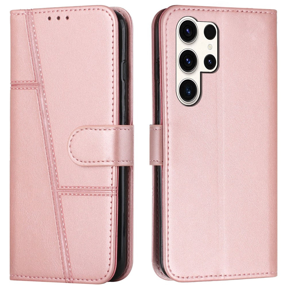 For Samsung Galaxy S25 Ultra Case Stand Flip Protective Leather Phone Cover