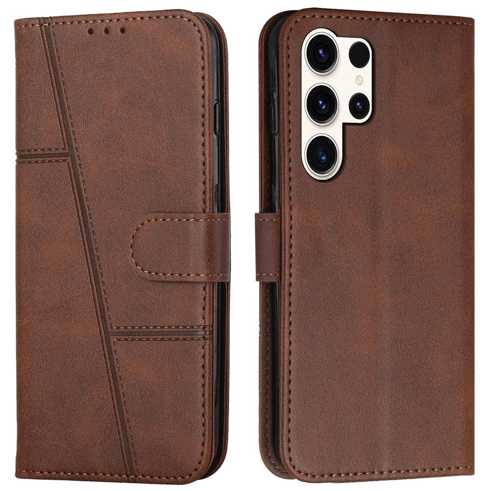 For Samsung Galaxy S25 Ultra Case Stand Flip Protective Leather Phone Cover