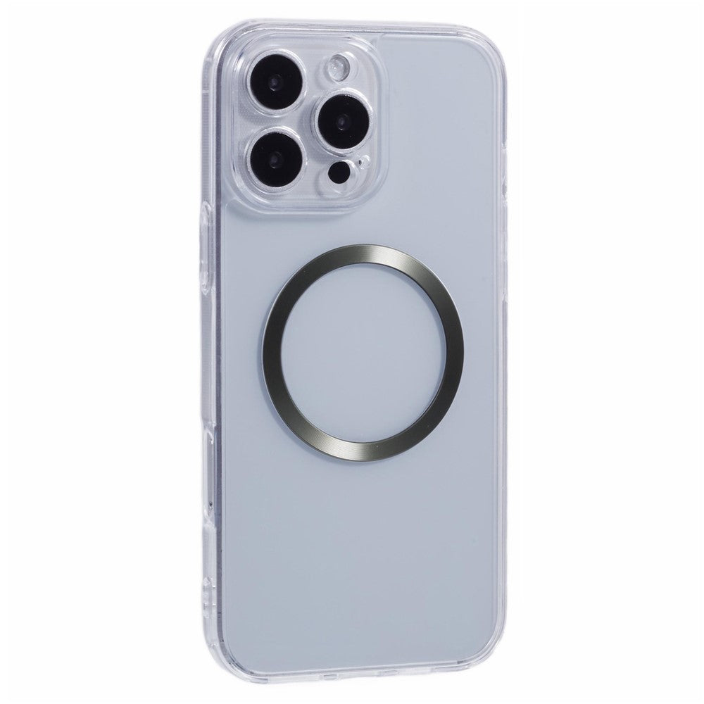 For iPhone 16 Pro Max Case Compatible with MagSafe CD Vein TPU+Acrylic Phone Cover