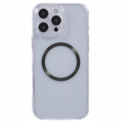 For iPhone 16 Pro Max Case Compatible with MagSafe CD Vein TPU+Acrylic Phone Cover