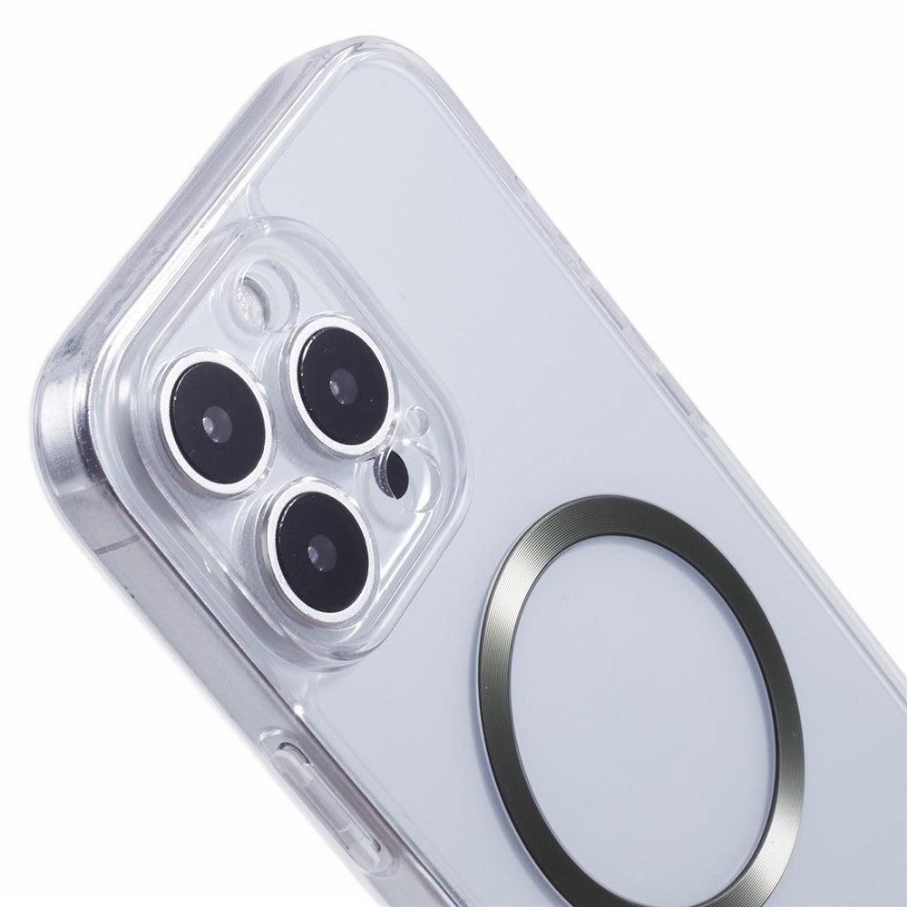 For iPhone 16 Pro Max Case Compatible with MagSafe CD Vein TPU+Acrylic Phone Cover