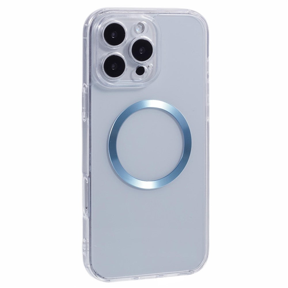 For iPhone 16 Pro Max Case Compatible with MagSafe CD Vein TPU+Acrylic Phone Cover