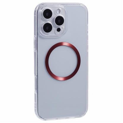 For iPhone 16 Pro Max Case Compatible with MagSafe CD Vein TPU+Acrylic Phone Cover