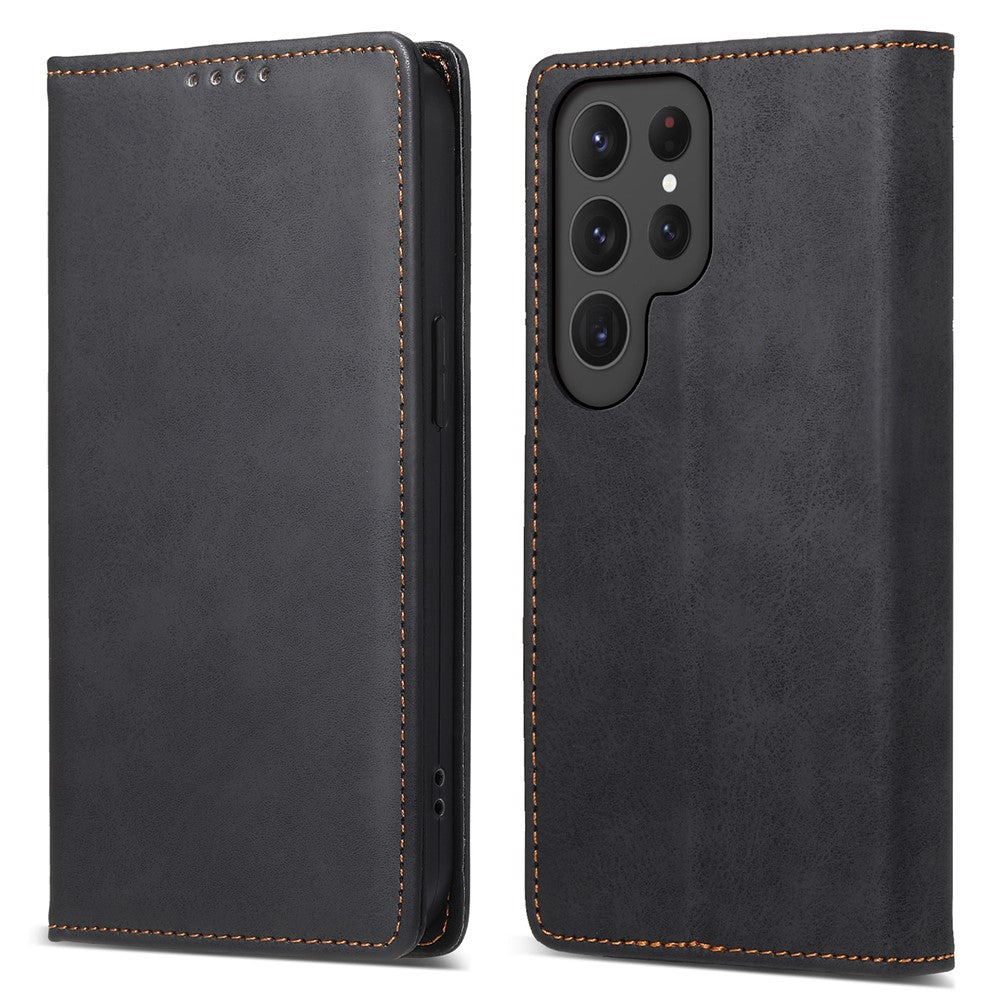 DF-05 For Samsung Galaxy S25 Ultra Wallet Case RFID Blocking PU Leather Phone Cover