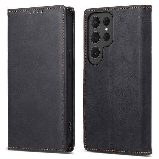 DF-05 For Samsung Galaxy S25 Ultra Wallet Case RFID Blocking PU Leather Phone Cover