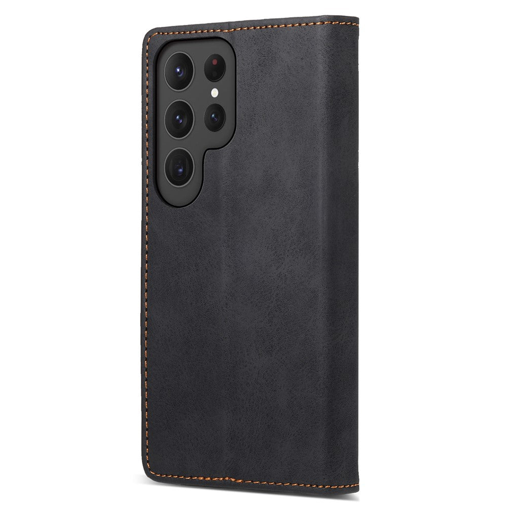 DF-05 For Samsung Galaxy S25 Ultra Wallet Case RFID Blocking PU Leather Phone Cover