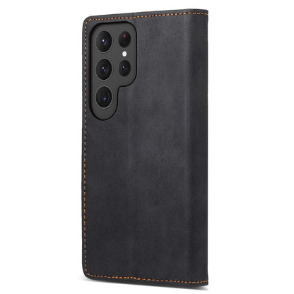 DF-05 For Samsung Galaxy S25 Ultra Wallet Case RFID Blocking PU Leather Phone Cover