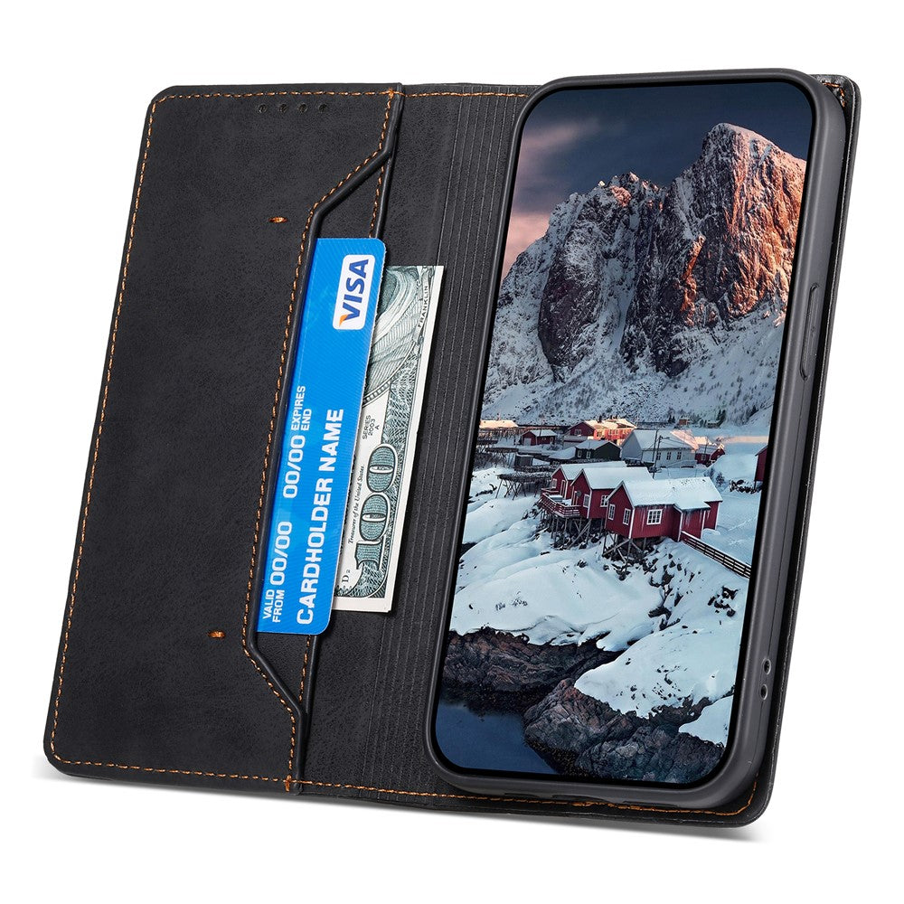 DF-05 For Samsung Galaxy S25 Ultra Wallet Case RFID Blocking PU Leather Phone Cover