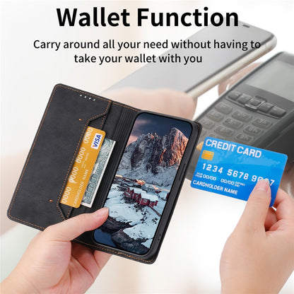 DF-05 For Samsung Galaxy S25 Ultra Wallet Case RFID Blocking PU Leather Phone Cover