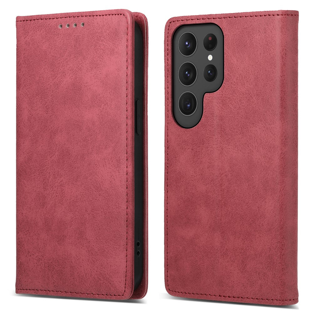 DF-05 For Samsung Galaxy S25 Ultra Wallet Case RFID Blocking PU Leather Phone Cover
