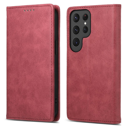 DF-05 For Samsung Galaxy S25 Ultra Wallet Case RFID Blocking PU Leather Phone Cover