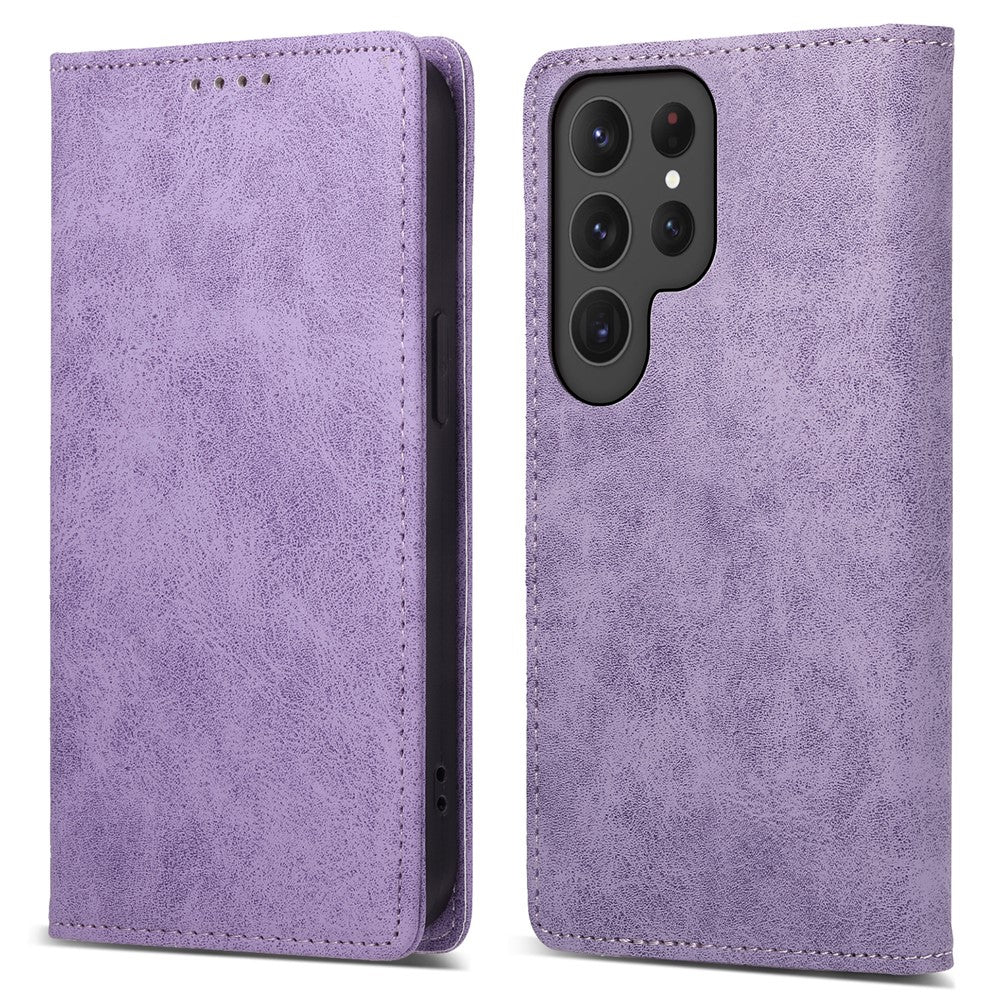 DF-05 For Samsung Galaxy S25 Ultra Wallet Case RFID Blocking PU Leather Phone Cover