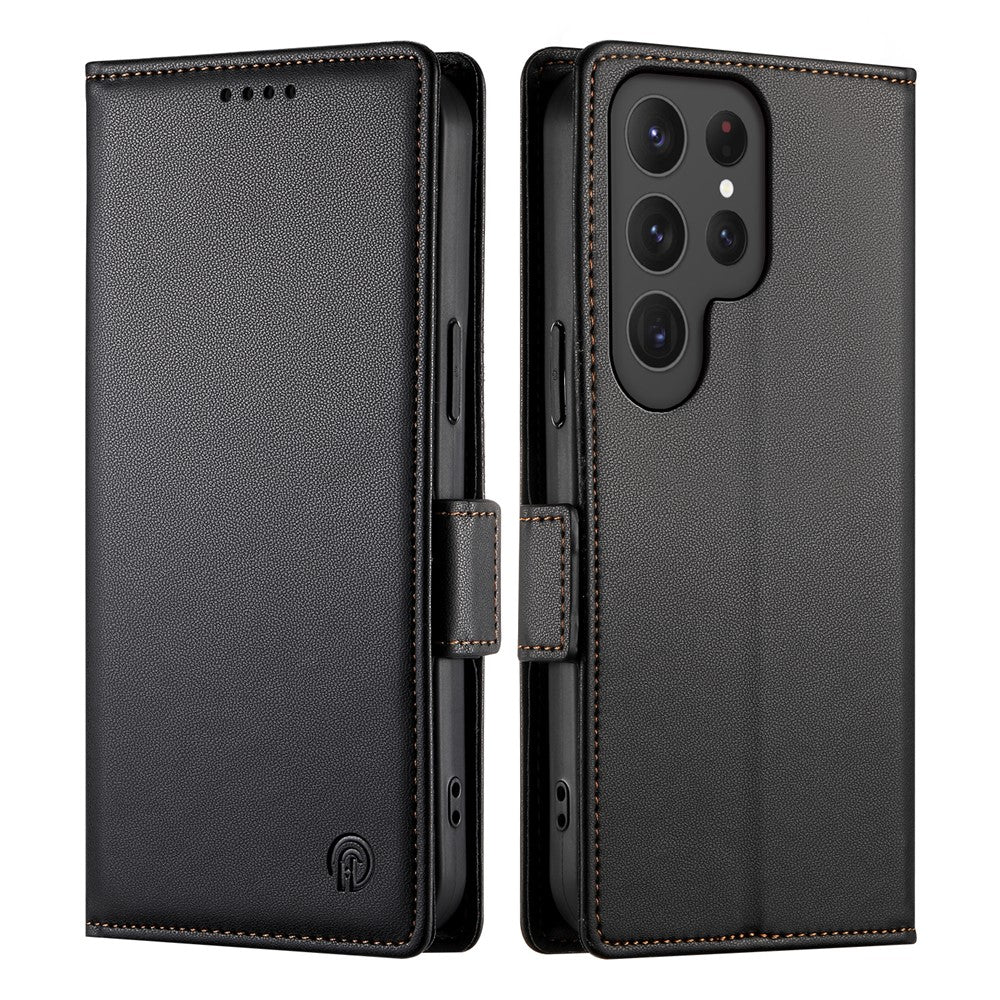 DF-010 For Samsung Galaxy S25 Ultra Stand Case PU Leather Wallet Phone Cover