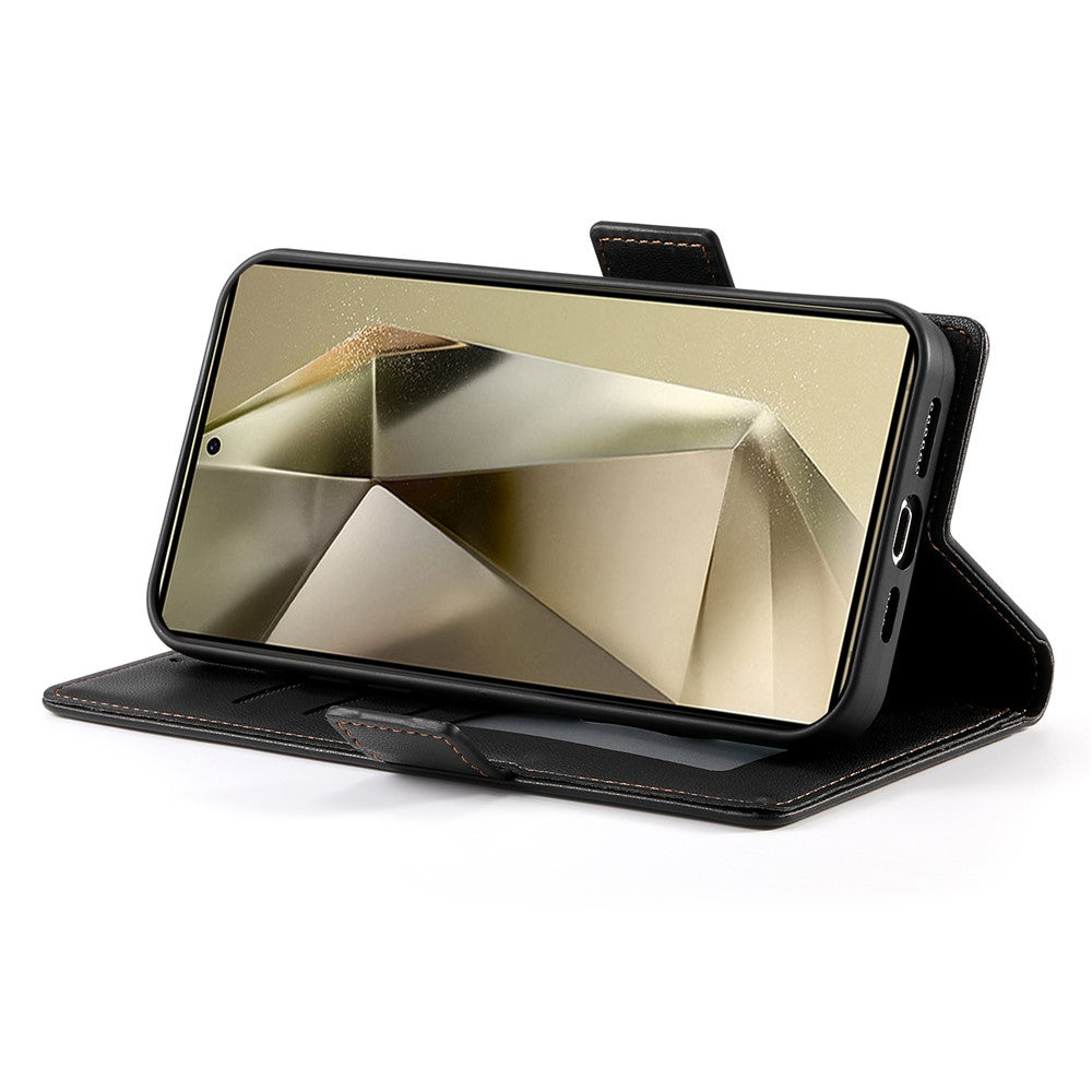 DF-010 For Samsung Galaxy S25 Ultra Stand Case PU Leather Wallet Phone Cover