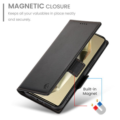 DF-010 For Samsung Galaxy S25 Ultra Stand Case PU Leather Wallet Phone Cover