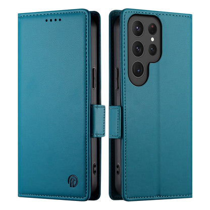 DF-010 For Samsung Galaxy S25 Ultra Stand Case PU Leather Wallet Phone Cover